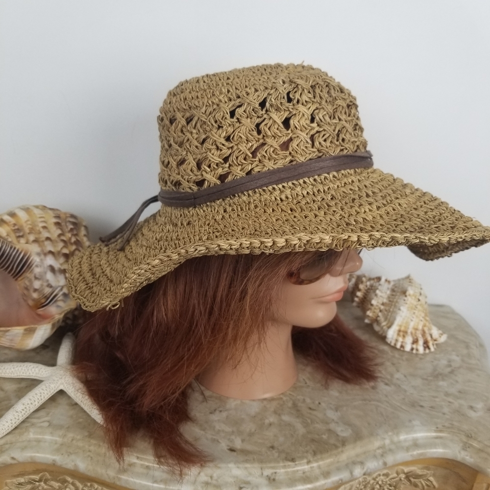 Cappelli Packable Floppy Straw Summer Hat - image 2